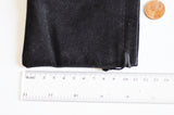 Pochette bijou velours noir rangement cadeau bijoux 12cm, x1 (G2204)