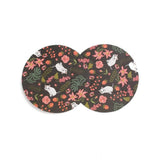 Pochette carton noire chat 8.3x8.4cm, x10 G5119