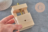 Morsa in legno, attrezzo per gioielli, fabbricazione gioielli, uno strumento che tiene il tuo pezzo, morsetto, lavoro del legno, x1 G3350