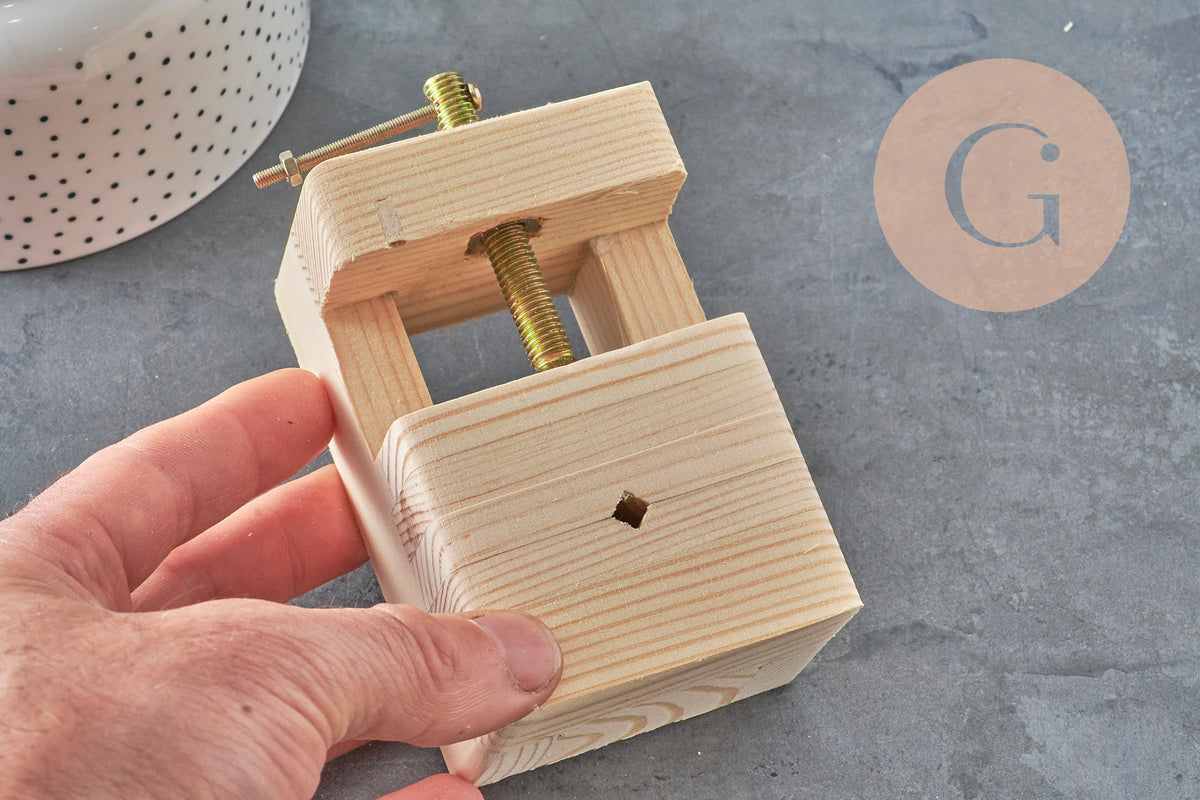 Morsa in legno, attrezzo per gioielli, fabbricazione gioielli, uno strumento che tiene il tuo pezzo, morsetto, lavoro del legno, x1 G3350