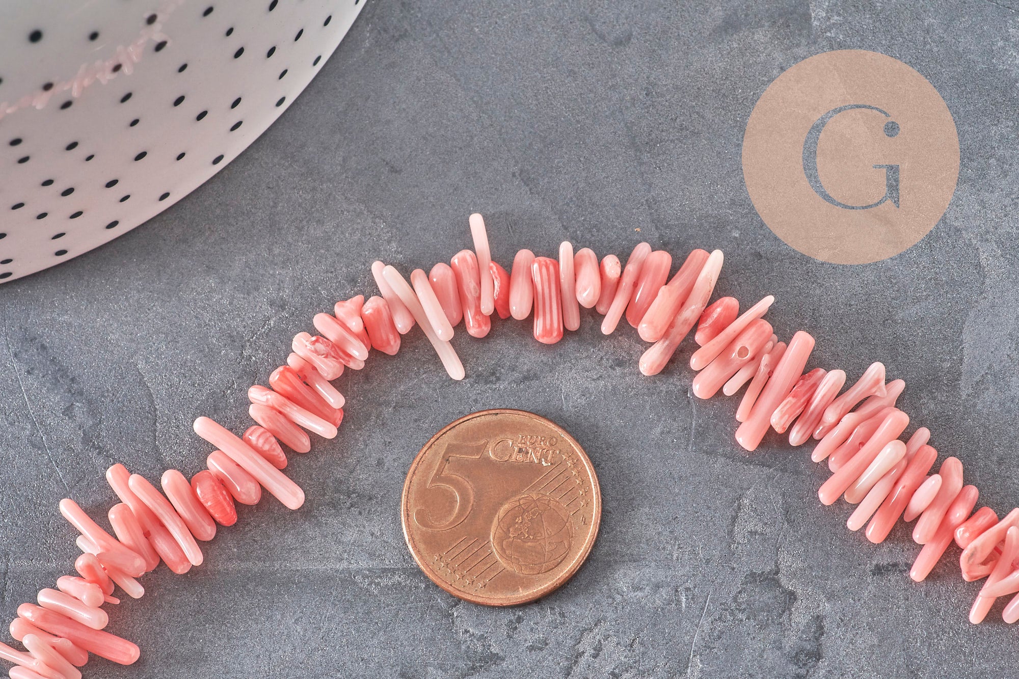 EP-pink coral beads, coral beads, jewelry making, natural coral, shell bead, pink shell, 38cm thread, G3089