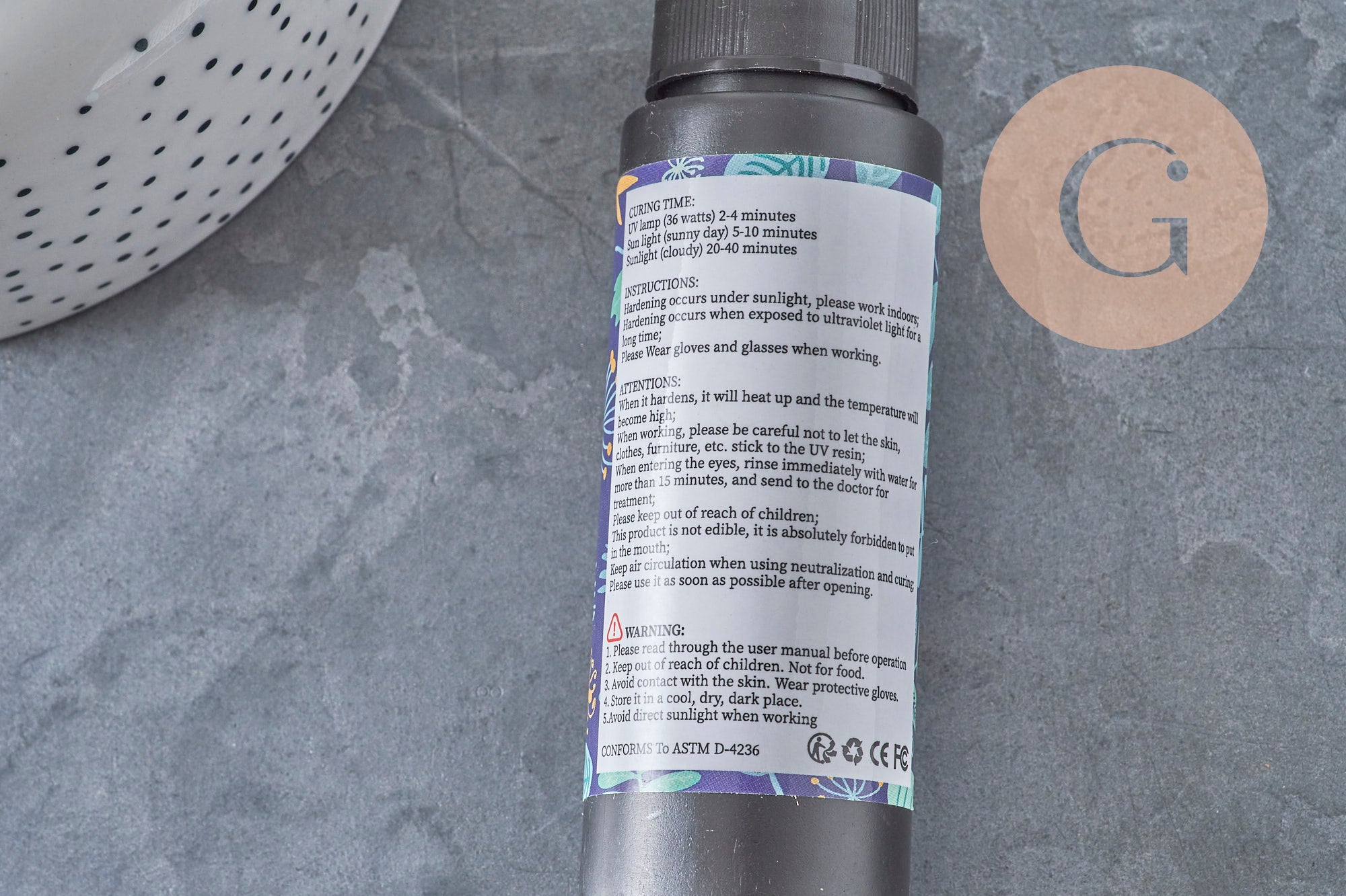 Résine UV HARD pour bijoux transparente 60gr, x1 tube (G11284)
