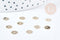 Rondelles acier doré inoxydable 6mm,perles intercalaires disque pour création bijoux acier,x 20 G8732