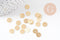 Rondelles laiton doré brossé heishi 8mm, x20 (G3273)