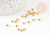 Rondelles laiton doré, perles dorées, perles intercalaires, Perle ,4mm, x 10Gr (G5598)