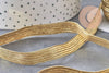 Ruban élastique doré nylon 10mm, x1 mètre (G10414)