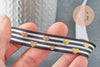 Ruban élastique rayé coeurs or EFJF, bracelet EVJF,ruban mariage,scrapbooking,16mm, x1 mètre (G1583)