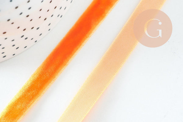 Ruban velours 10mm, x1 mètre (G10331)