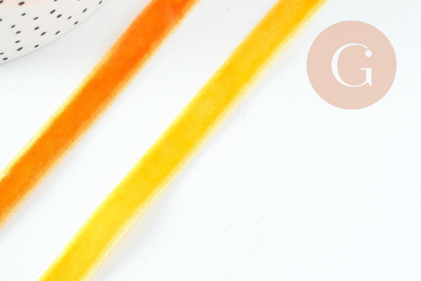 Ruban velours 10mm, x1 mètre (G10331)