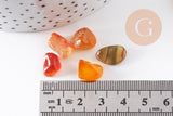 Sable Pierre agate jaune naturelle brute roulée 8-19mm non percé, x20gr (G1132)