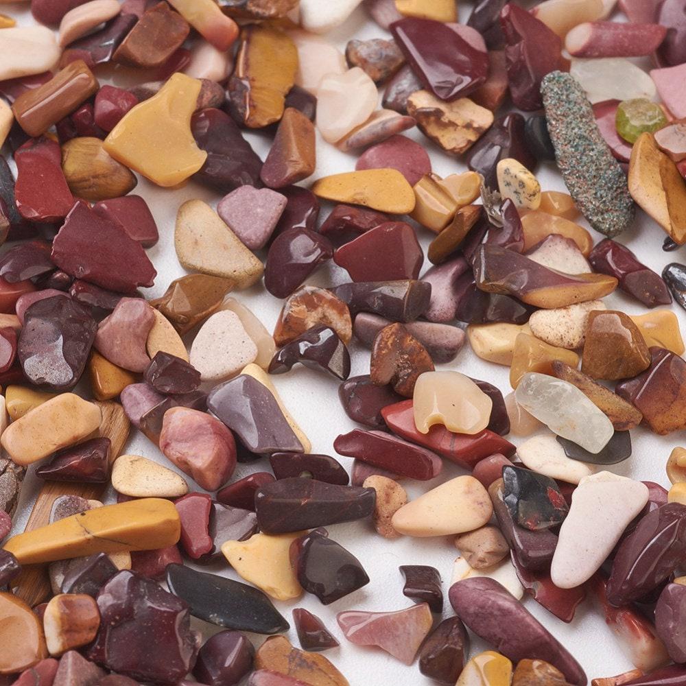 Sable chips pierre de sang naturelle brute roulée non percé, x20gr (G5220)