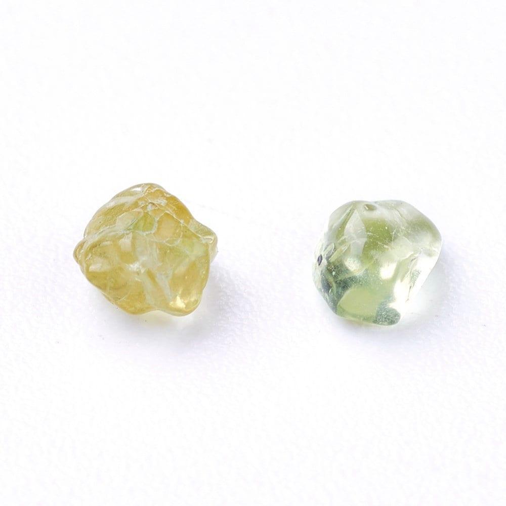 Sable chips pierre quartz olive vert 2-6mm non percé, x20gr (G3501)