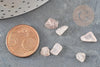 Sable chips pierre quartz rose naturel 5-10.5mm non percé, x20gr (G0241)