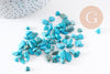 Sable chips pierre turquoise naturelle non percé, pépites (5-8mm) x20gr (G0237)
