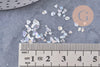 Sable pépite verre transparent irisé 1.5-3mm non percé, x10gr (G1969)