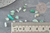 Sable pierre chips aventurine verte naturelle 2~8mm non percé, x20gr (G0229)