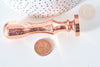 Sceau en metal Lune et étoile laiton or rose cire à cacheter,personnalisation invitations DIY,25mm x1 G7744