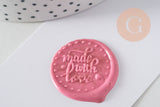 Made with Love Metal Seal for Sealing Wax, DIY Wedding Invitations Personalized Seals Creation Supplies, x1 G4949