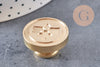 Sceau métal logo personnalisé cire à cacheter, fourniture pour création de sceaux personnalisés pour invitation de mariage DIY, x1 (G4942)