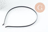 Serre-tête cheveux fer noir 110mm , accessoire pour cheveux à personnaliser X1 G9753