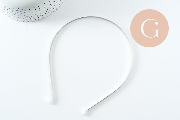 Serre-tête cheveux fer platine 105mm , accessoire pour cheveux à personnaliser X1 G9754