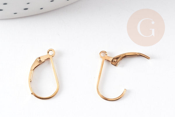 Support boucle dormeuse gold-filled 15.5mm, x2 (G1356)