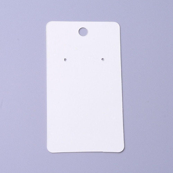 Support carton marbré blanc boucles 9.5x5.5cm, x10 (G3636)