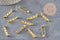 Support de broche en fer doré 27mm, x10 (G5845)