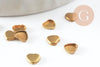 Support de cabochon coeur 4x4mm, x50 (2.4gr) (G2236)