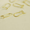 Supports boucles hameçons laiton brut, fournitures créatives, oreilles percées, création bijoux, x 50,16mm-G1600