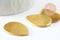Supports cabochons goutte 18x25mm laiton brut, x10 (G2240)