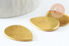 Supports cabochons goutte 18x25mm laiton brut, x10 (G2240)