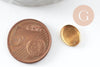 Supports de cabochons ovale laiton brut 8x10mm, x20 (3.3g) (G2285)