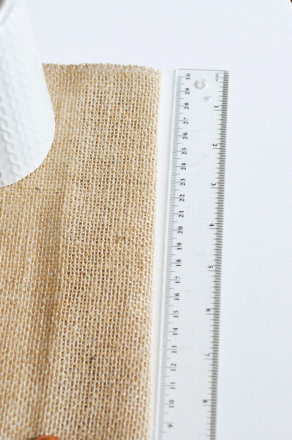 Toile jute vendue à la coupe largeur 30cm, x1 Mètre (G2706)