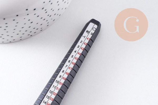 Triboulet Baguier outil de mesure bagues doigts plastique, x1 (G10503)