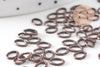 anneaux ovales fer cuivre 5mm, x 100 (G1919)