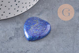 cabochon coeur pierre naturelle et de synthèse 29-30mm, x1 (G3995)