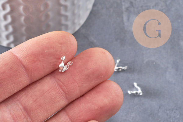 cache-noeuds connecteurs fer argenté x50 (G6585)