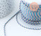 cordon tressé bleu rose violet fil doré 1.5mm-2mm,cordon multicolore scrapbooking,corde décoration, x 1Mètre G6071