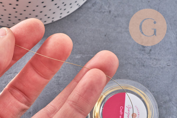 fil de cuivre doré 0.3mm, x1 bobine de 10 mètres (G0057)