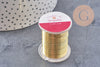 fil de cuivre doré 0.3mm, x1 bobine de 10 mètres (G6184)