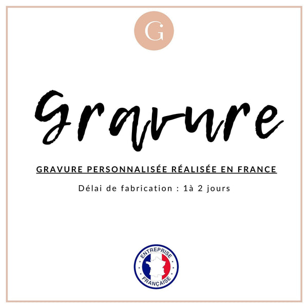 Pendentif rond acier doré à graver 34mm, x1 (G6789)