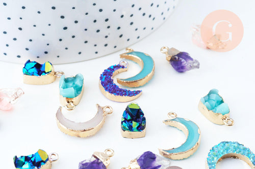 Pendentifs en résine, acétate et plastique pour bijoux DIY
