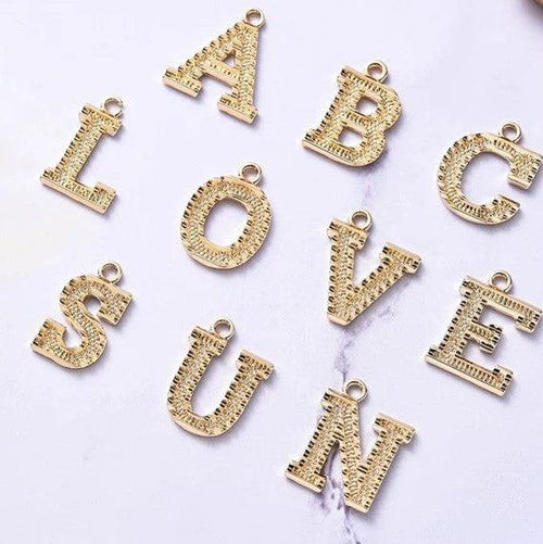 Pendentifs initiales et lettres pour bijoux DIY personnalisés