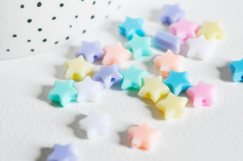 Perles en plastique et résine pour bijoux DIY – Perles colorées, légères et créatives