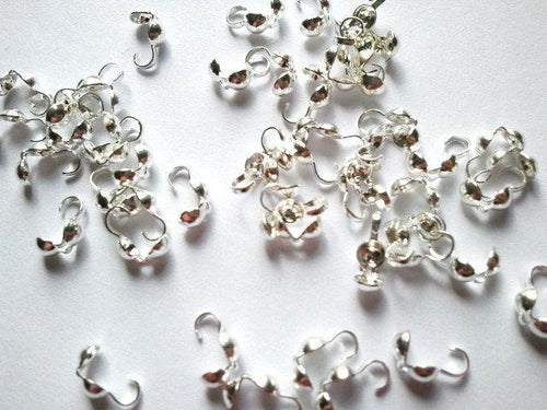 Embouts métal argenté et platine pour bijoux DIY