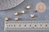 Cuentas de corazón de plástico dorado de 5,5 mm, x 10 g VÁLIDAS