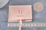 Pochette microfibre suédée cadeau bijou personnalisée,x1 ou x5 (G10993)
