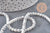 Perle ronde howlite blanche naturelle 4mm, x1 fil de 38cm (G11091)