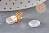 Protection Clips boucles d'oreilles silicone 4mm, x10 (G11090)